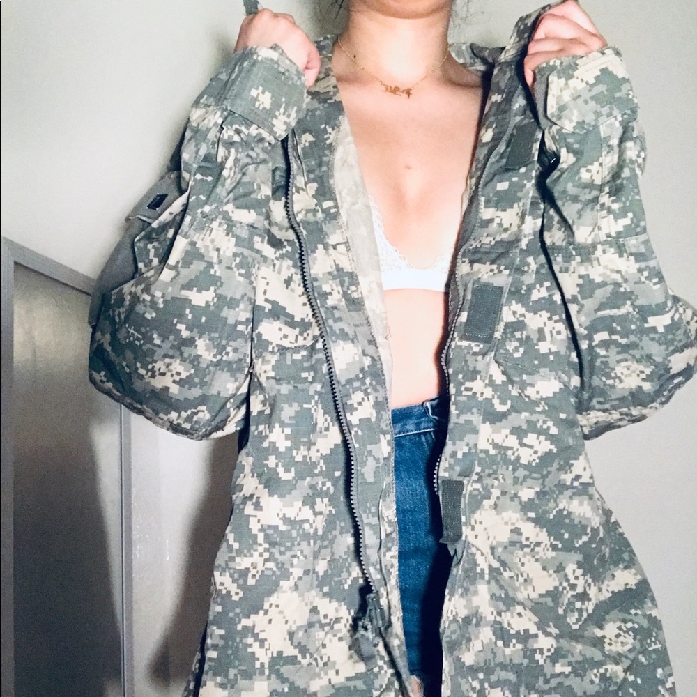 Men’s Women’s Authentic Military Camo Jacket
